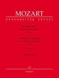 Concerto for Violin No.4 in D major (K.218) (Full Score)