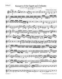 Concerto for Bassoon in B-flat major (K.191) (Violin II)