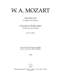 Concerto for Bassoon in B-flat major (K.191) (Viola)
