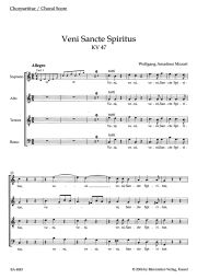 Veni Sancte Spiritus (K.47) (Choral Score)