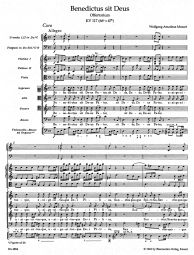 Benedictus sit Deus (K.117) (Violin I)