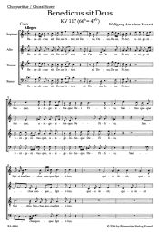 Benedictus sit Deus (K.117) (Choral Score)