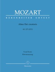 Alma Dei creatoris (K.277) (Vocal Score)