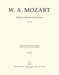 Vesperae solennes de Dominica (K.321) (Violin I)