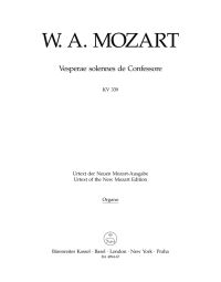 Vesperae solennes de Confessore (K.339) (Solemn Vespers) (Organ)