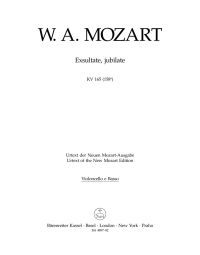 Exsultate, jubilate (K.165) (Cello/Bass)