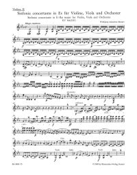 Sinfonia concertante for Violin, Viola and Orchestra in E-flat major (K.364) (Violin II)