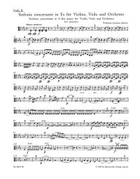 Sinfonia concertante for Violin, Viola and Orchestra in E-flat major (K.364) (Viola II)