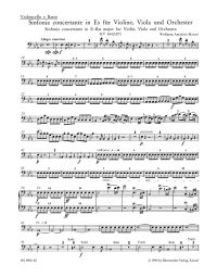 Sinfonia concertante for Violin, Viola and Orchestra in E-flat major (K.364) (Cello/Bass)