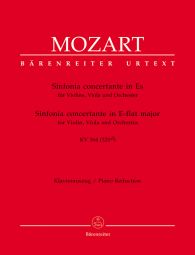 Sinfonia concertante for Violin, Viola and Orchestra in E-flat major (K.364) (Violin, Viola & Piano)