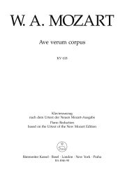 Ave verum corpus (K.618) (Vocal Score)