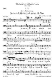 Christmas Oratorio (BWV 248) (Voice Part Bass)