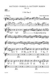 St Matthew Passion (BWV 244) (Voice part: Alto I & II)