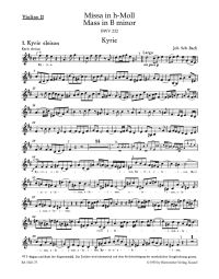 Mass in B minor (BWV 232) (Violin II)