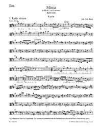 Mass in B minor (BWV 232) (Viola)