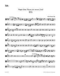 Motet No.1 Singet dem Herrn ein neues Lied (BWV 225) (Viola)
