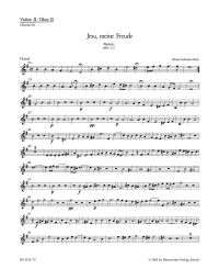Motet No.3: Jesu, meine Freude (BWV 227) (Violin II/Oboe II)