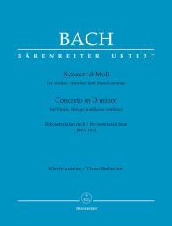 Concerto for Violin in D minor reconstructed from BWV 1052 (Violin & Piano)
