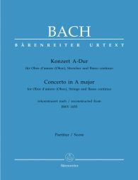 Concerto for Oboe d'Amore (Oboe) in A major (after BWV 1055) (Full Score)