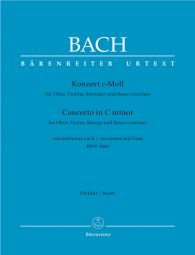 Concerto for Violin and Oboe in C minor (reconstructed from BWV 1060) (Full Score)