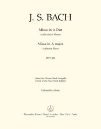 Mass in A major (BWV 234) Lutheran Mass 2 (Cello/Bass/Bassoon)