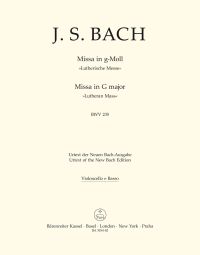 Mass in G minor (BWV 235) Lutheran Mass 3 (Cello/Bass/Bassoon)