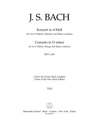 Double Concerto for Two Violins in D minor (BWV 1043) (Viola)