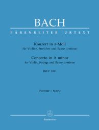 Concerto for Violin in A minor (BWV 1041) (Full Score)