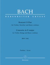 Concerto for Violin in E major (BWV 1042) (Full Score)