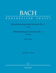 Brandenburg Concerto No.2 in F major (BWV 1047) (Full Score)