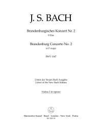 Brandenburg Concerto No.2 in F major (BWV 1047) (Violin I)