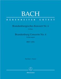 Brandenburg Concerto No.6 in B-flat major (BWV 1051) (Full Score)