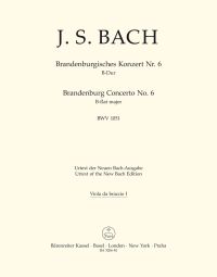 Brandenburg Concerto No.6 in B-flat major (BWV 1051) Viola I