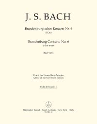Brandenburg Concerto No.6 in B-flat major (BWV 1051) Viola II