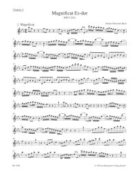 Magnificat in E-flat major (BWV 243a) (Violin I)