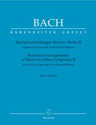 Keyboard Arrangements of Works by Other Composers Volume II (BWV 978-984) (Piano)