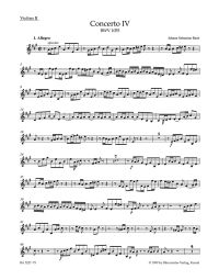 Concerto for Harpsichord No.4 in A major (BWV 1055) (Violin II)