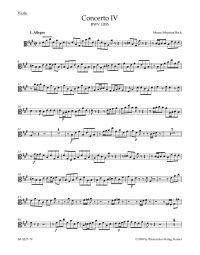 Concerto for Harpsichord No.4 in A major (BWV 1055) (Viola)