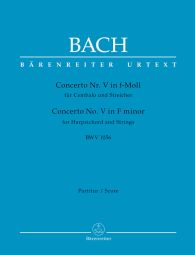 Concerto for Harpsichord No.5 in F minor (BWV 1056) (Full Score)