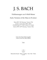 Mass B minor. Early versions BWV 232 (Viola)