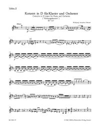 Concerto for Piano No.26 in D major (K.537) (Coronation) (Violin II)