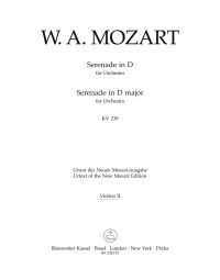 Serenade No. 6 in D (k239) (Serenata notturna) Violin II