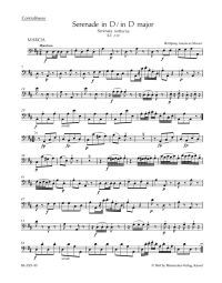 Serenade in D major (K.239) (Serenata notturna) (Bass)