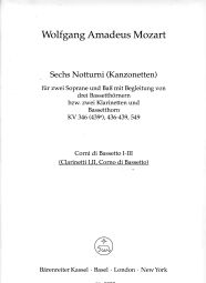 6 Notturni - Canzonettas (K.346, 436-439, 549) (Playing Score)