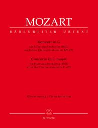 Concerto for Flute in G major in an arrangement of the Clarinet Concerto (K.622) (Flute & Piano)
