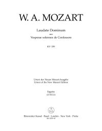 Laudate Dominum (K.339) from the Vesperae solennes de Confessore (Bassoon)