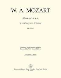 Missa brevis in D minor (K.65) (Cello/Bass/Bassoon)