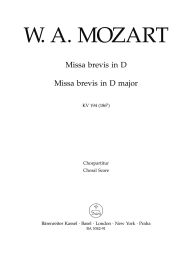 Missa brevis in D major (K.194) (Choral Score)