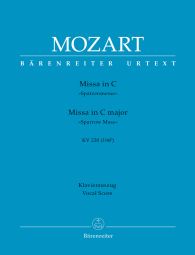 Mass in C major (K.220) Sparrow Mass (Vocal Score)