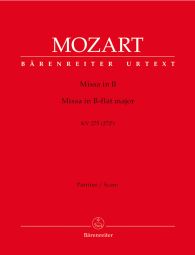 Missa Brevis in B-flat major (K.275) (Full Score)